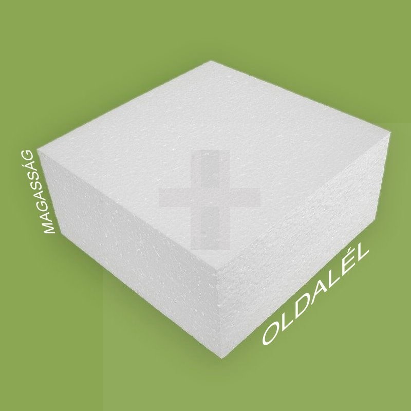 Kocka hungarocell - 48 cm Hungarocell,műanyag kellék